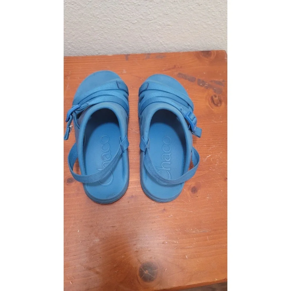 CHACO KIDS BLUE CHILLOS  SPORT  SLIP‎ ON ADJUSTABLE CASUAL SANDALS SIZE 4